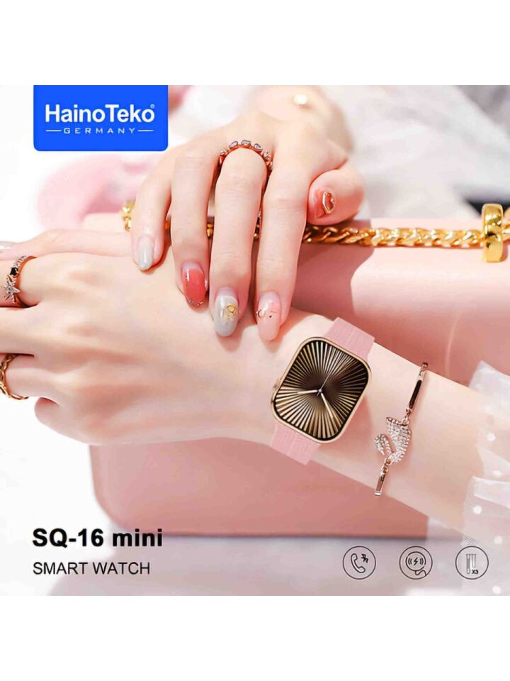 Haino Teko Germany SQ16 Mini Akıllı Saat, 3 Kordon 1 Adet Bileklik