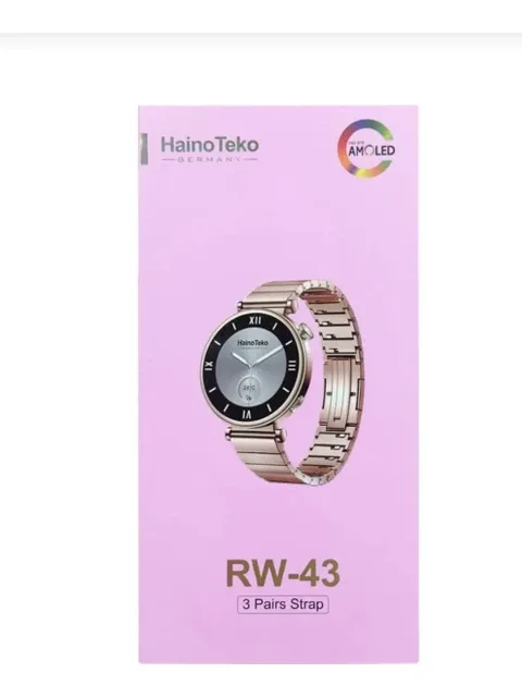 Haino Teko Germany RW-43 Amoled Ekran 3 Kordon Bileklik Hediyeli Kadın Akıllı Saat
