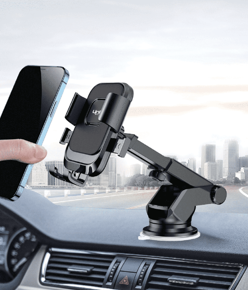 Linktech H735e Çevre Dostu Vantuz Montajlı Evrensel Telefon Tutacağı